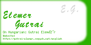 elemer gutrai business card